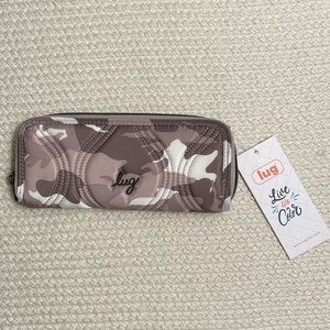 Lug Tendu RFID Wallet in Camo Taupe